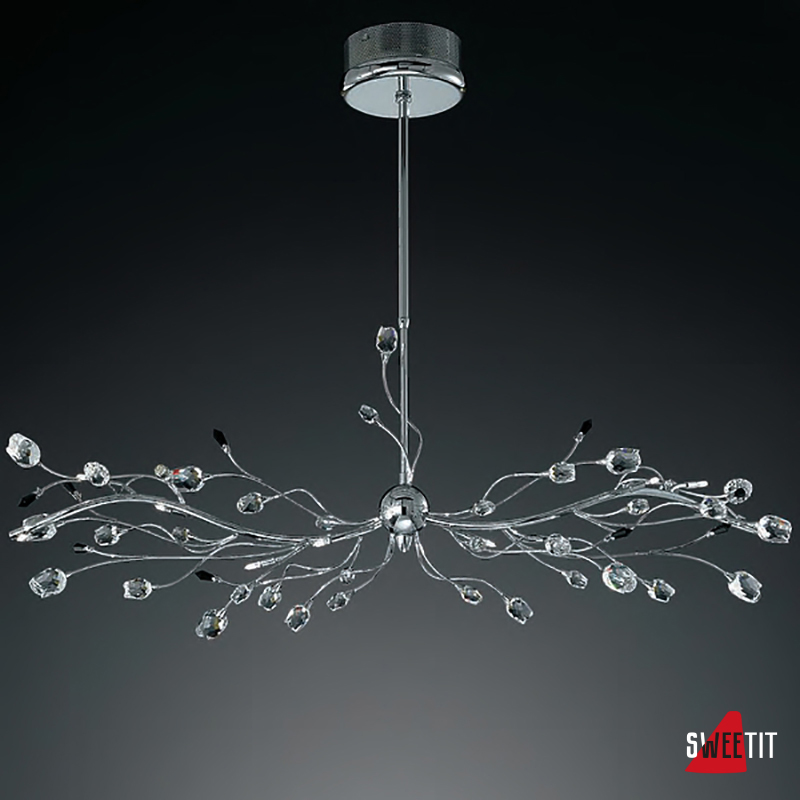 IDL Rosetta 325/10S Chrome Clear roses/Black prisms