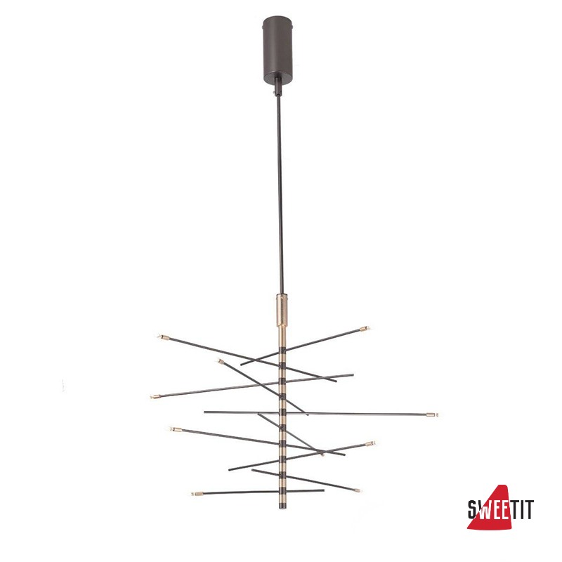 Подвесной светильник IDL Steli 612/10 black nickel + matt gold