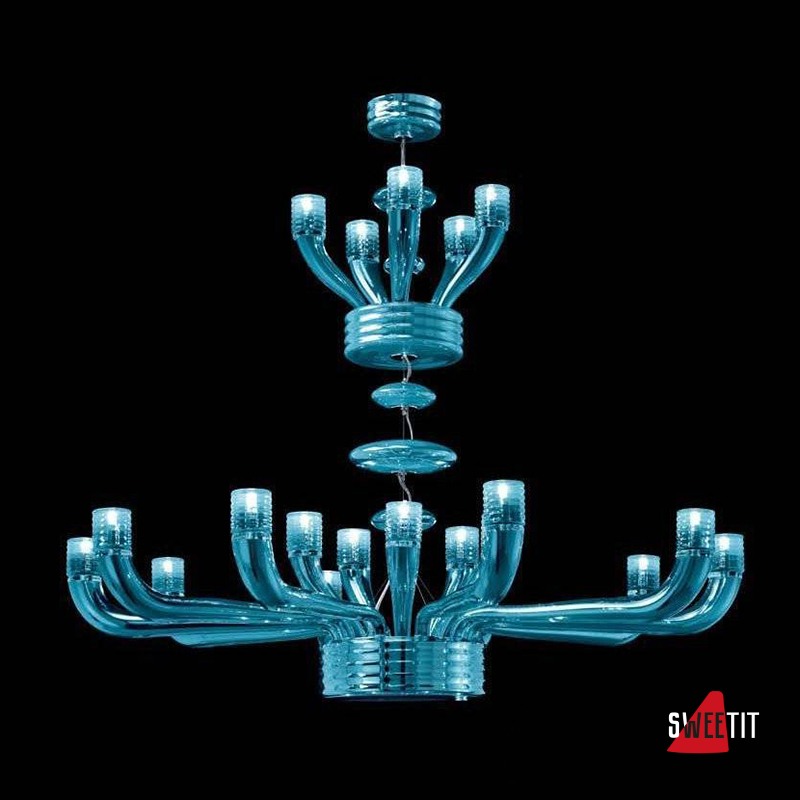 Люстра Beby Group Diadema 5450B06 Chrome Turquoise Capri