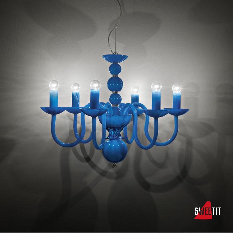 Люстра Italamp 281/6 Turquoise / NK