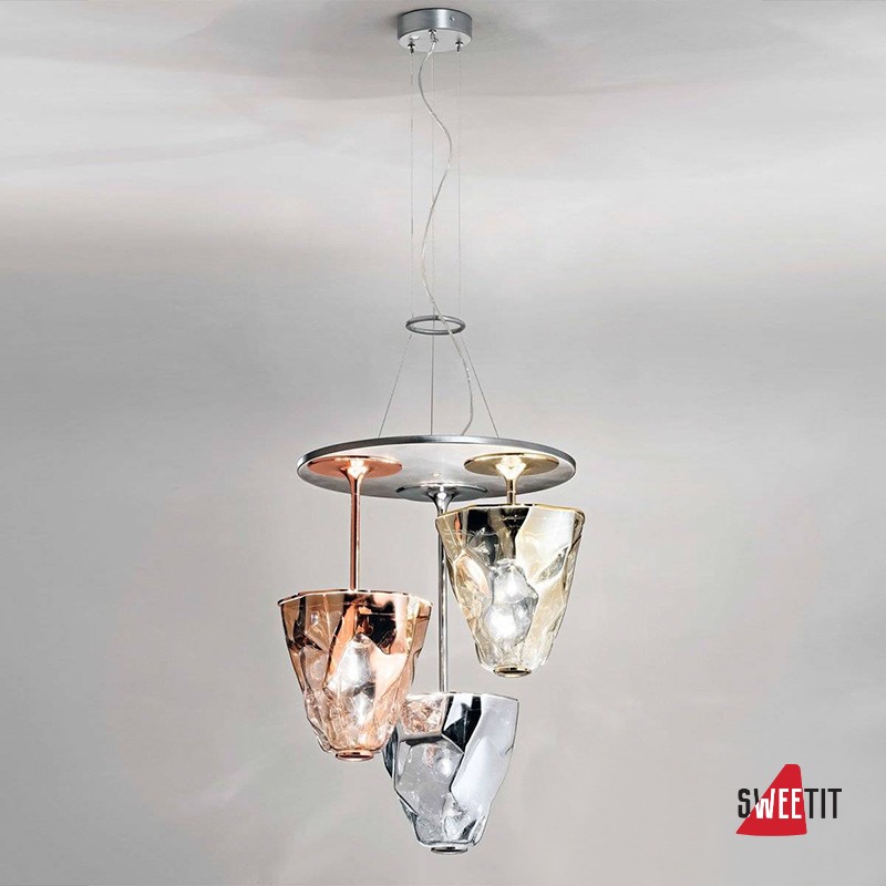 Подвесной светильник IDL Lume 515/3S chrome + multi