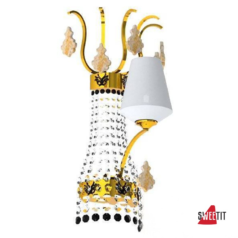 Бра Beby Group Charming beauty 0250A01 Gold White White gold leaf