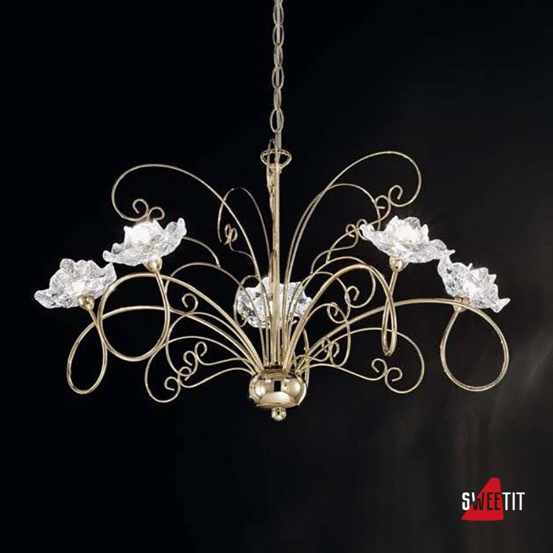 Люстра IDL Butterfly 543/5 Light gold