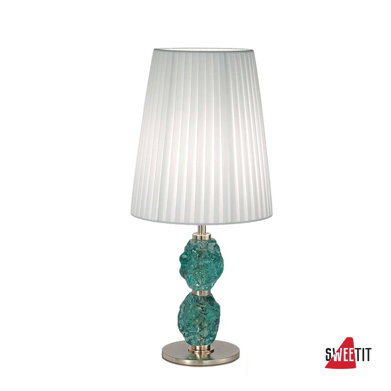 Настольная лампа IDL Charme 601/1LM steel white green