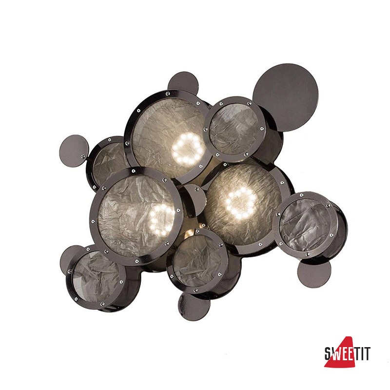 Настенно-потолочный светильник IDL Charleston 566/3A-PF black nickel