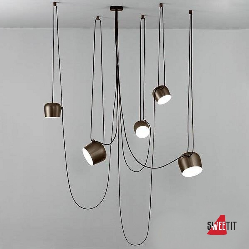 Подвесной светильник Flos AIM Small Anodized brown F0095026 x 5 + F0093026