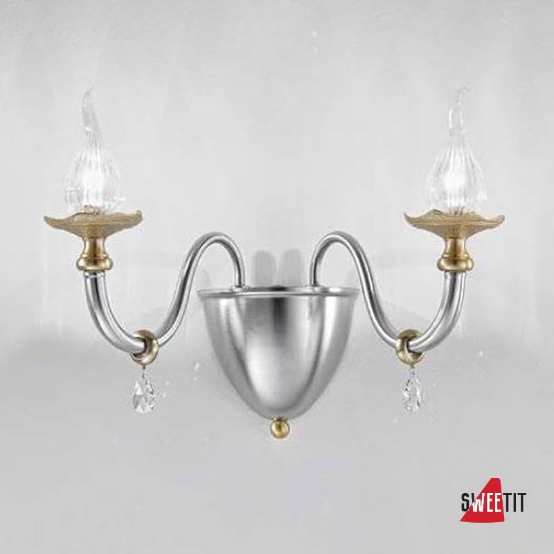 Бра IDL Poesia 531/2A chrome+brushed gold