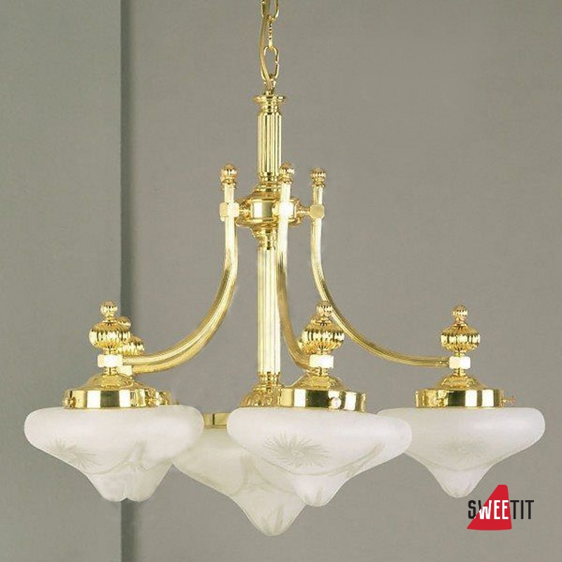 Люстра ORION Wr.Nostalge LU 1320-5+1 MS-397_398 klar-matt_Schliffdecor