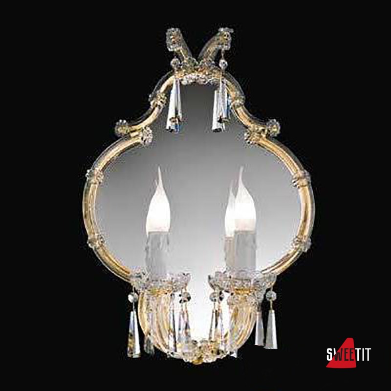 Бра Beby Group Novecento 420/2S Light gold CUT CRYSTAL