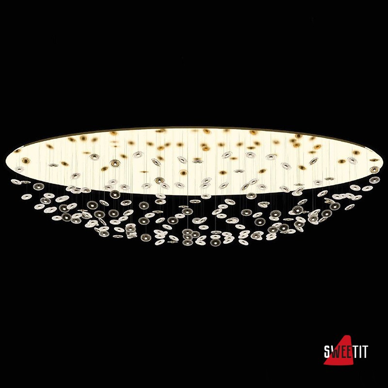Потолочный светильник Beby Group Prive 0210B15 light gold Murano glass diskes