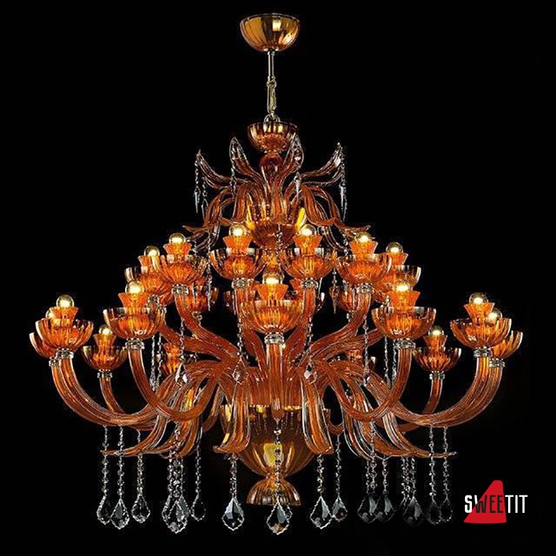 Люстра Beby Garden Party 7810BB4 Gold Orange Sicily Swarovski Plaque