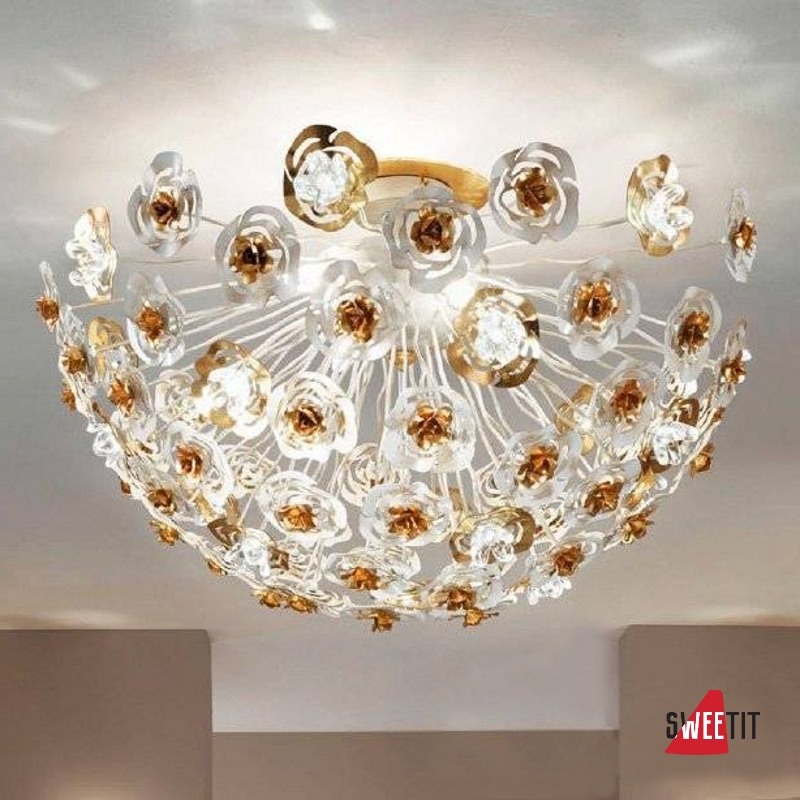 Потолочный светильник Masca Vie en Rose 1839/MSFG Bianco oro / Glass 525