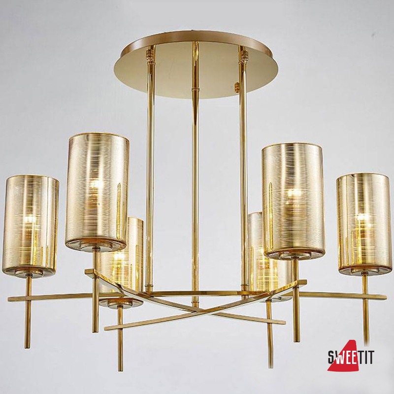 Потолочная люстра Newport Samanta 4326/C gold