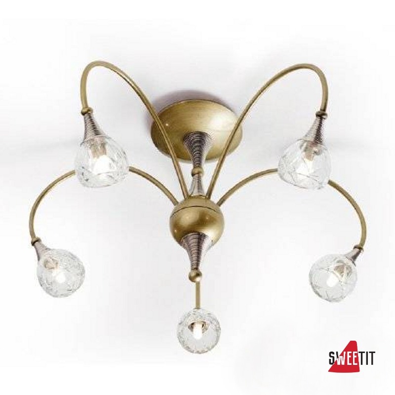 Потолочная люстра Masca Parfum 1867/5PL Ottone nichel