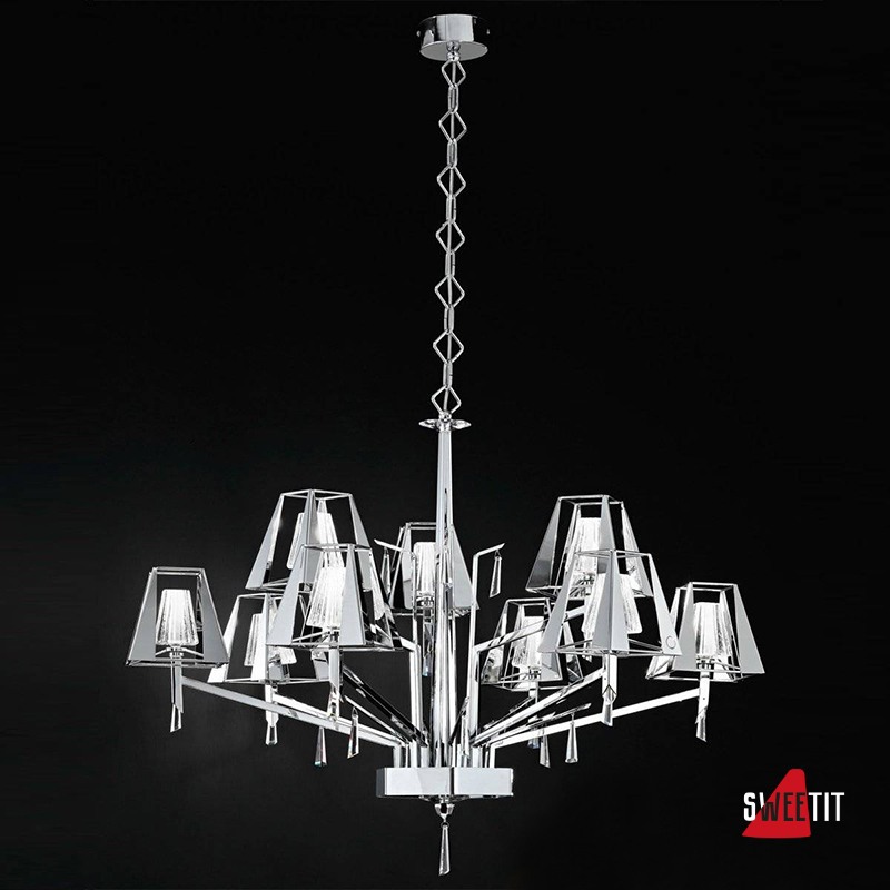 Люстра IDL Prestige 532/6+3 pure steel