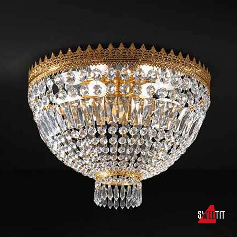 Потолочный светильник Beby Group Empire 1300/3 Light gold CUT CRYSTAL