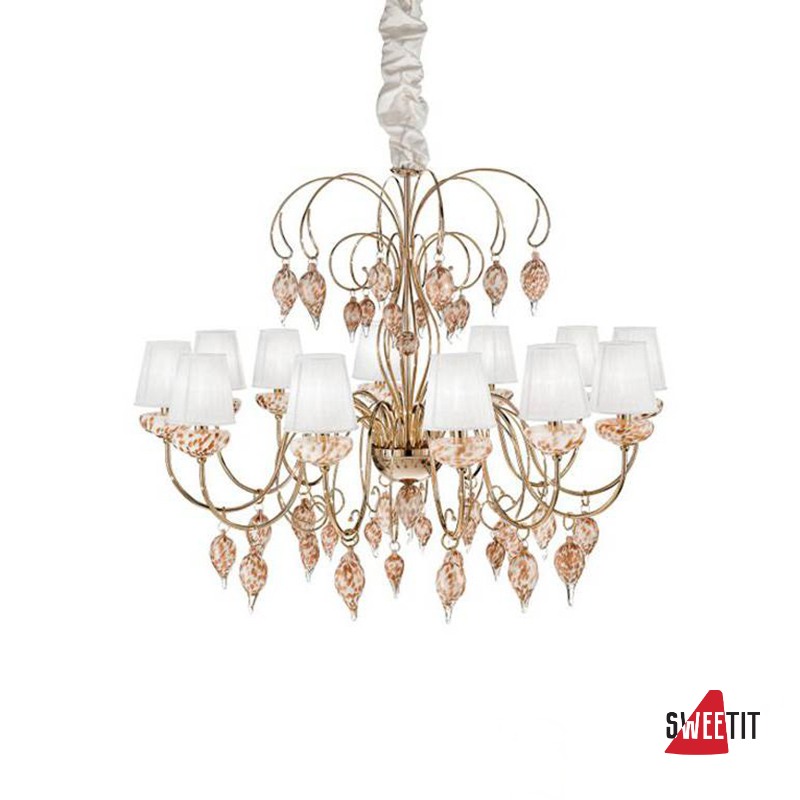 Люстра IDL Royal Gala 444/12 Royal Gold