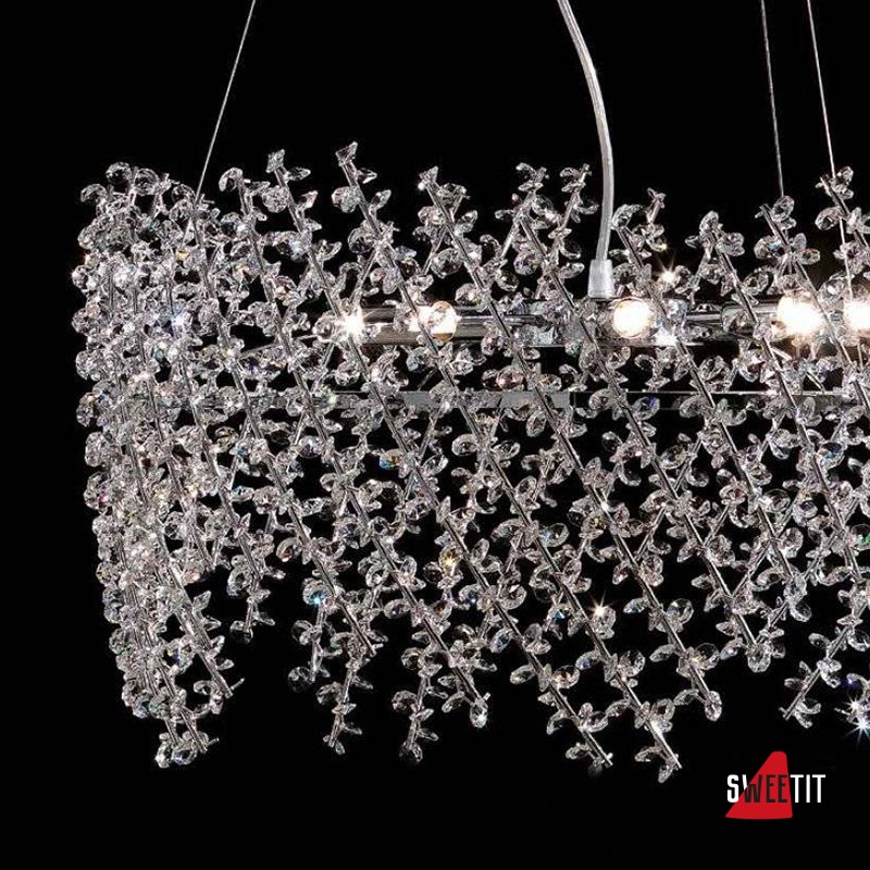Подвесной светильник Renzo Del Ventisette Shine L 14218/60 SWA Trasparente DEC. CROMO