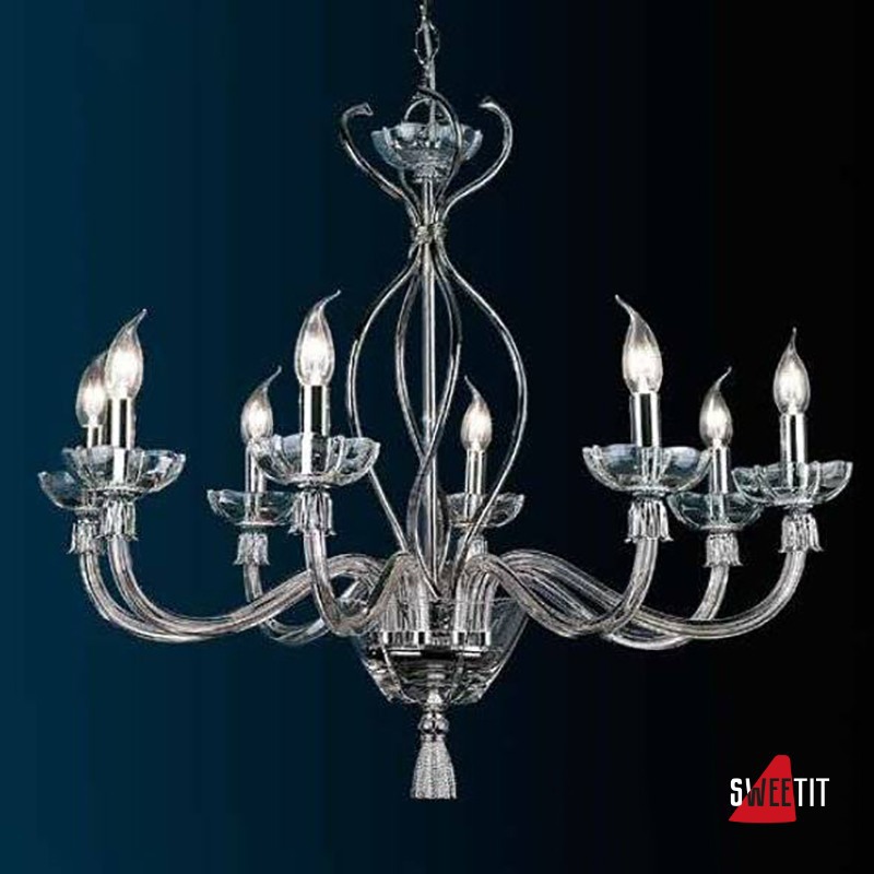 Люстра Renzo Del Ventisette Contemporary L 13716/8 CR DEC. CROMO C.M