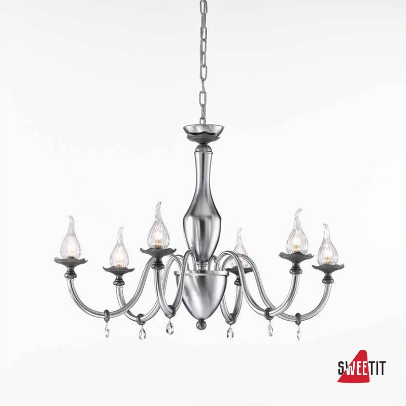 Люстра IDL Poesia 531/6 chrome+black nickel