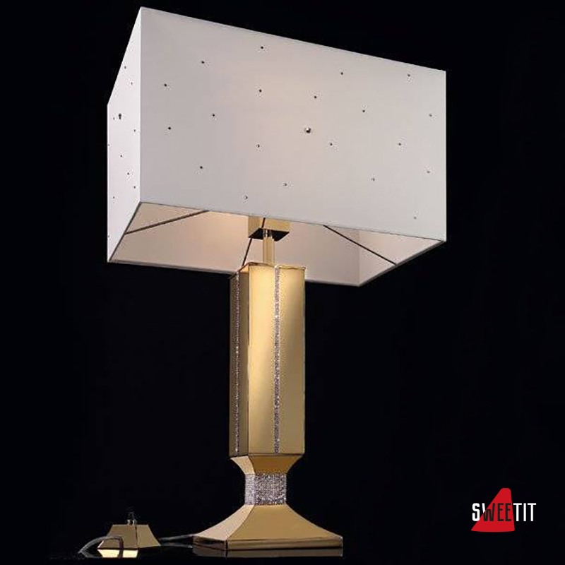 Настольная лампа Beby Group Crystal dream 5500L01 Satin Gold White Swarovski