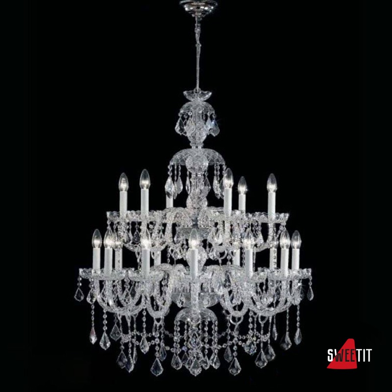 Люстра Italamp 165/12+6 Transp. / C / Spectra Crystal