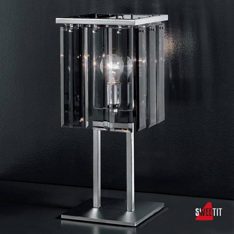 Настольная лампа IDL Roma 359/1L chrome + GREY without engraving
