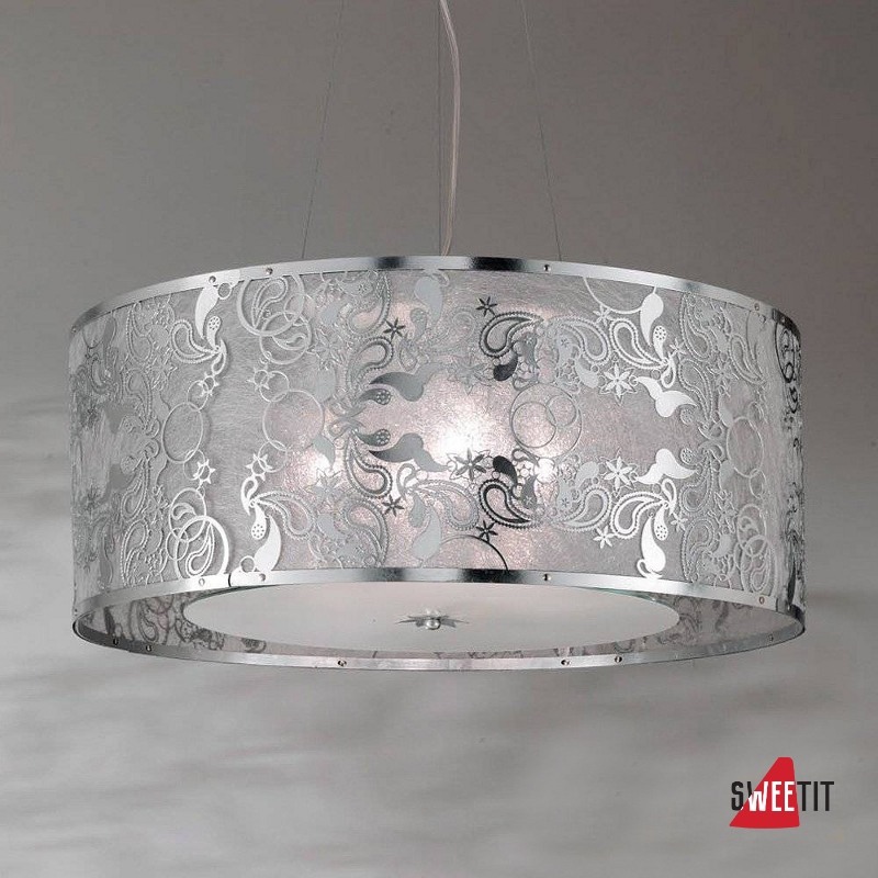 Подвесной светильник Masca Cashmere 1868/4 Argento/Glass 587