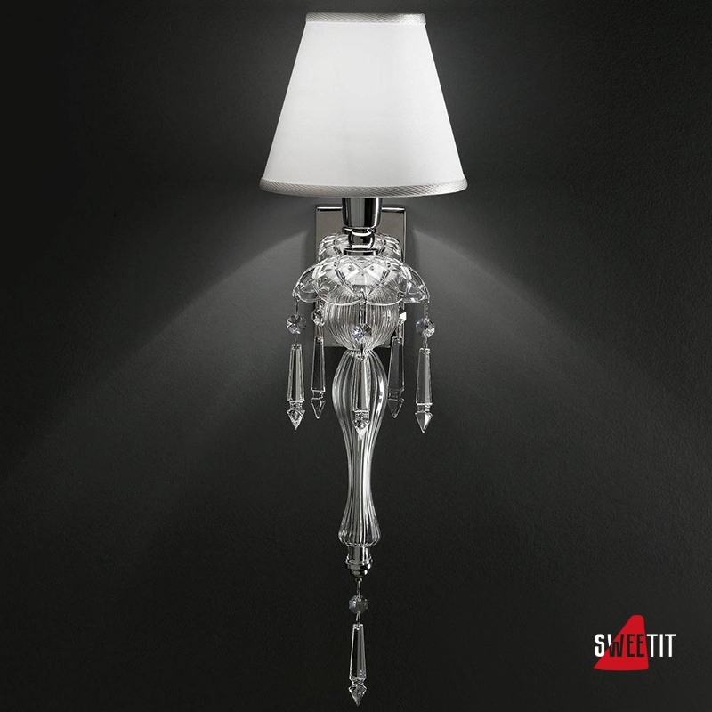 Бра Italamp 348/AP1 Transp. / NK / SW Elements / White shades