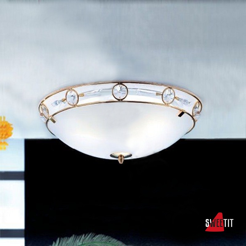 Светильник потолочный ORION Opaldesign DL 7-480-3-45 gold-opal-matt