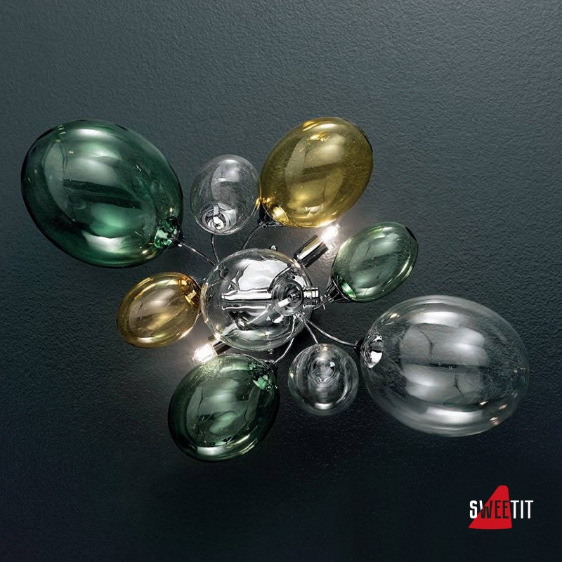 Настенный светильник IDL Nuvola 372/2A-PF chrome + multicolour