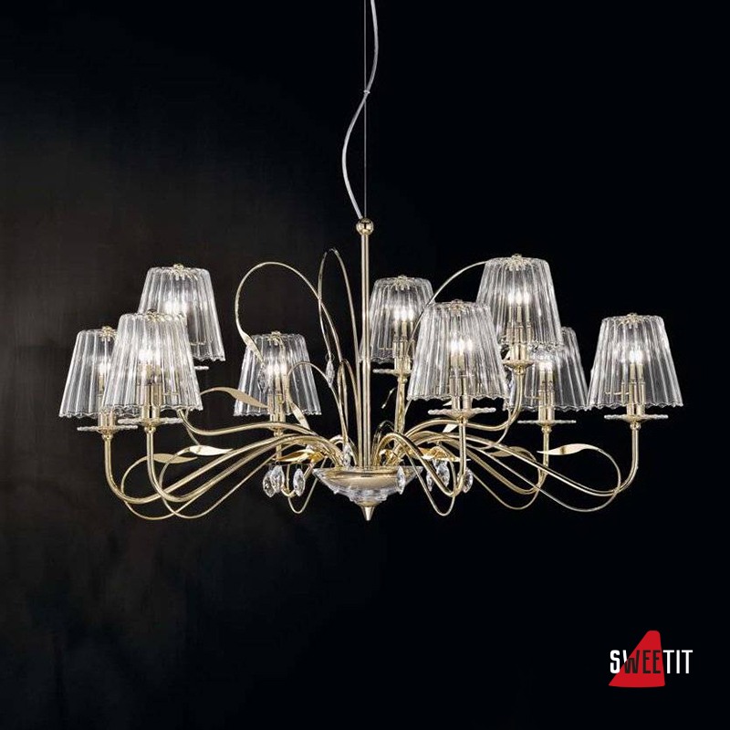 Люстра IDL Chloe 550/6+3 Light gold