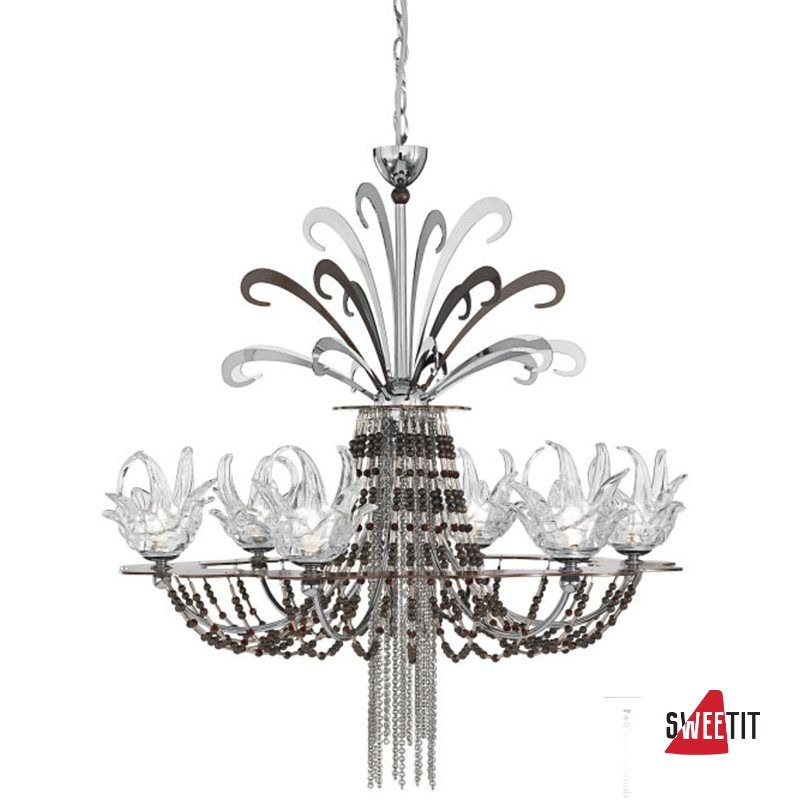 Люстра IDL CHRYSALIS Exotic 450/8+1 Nikel