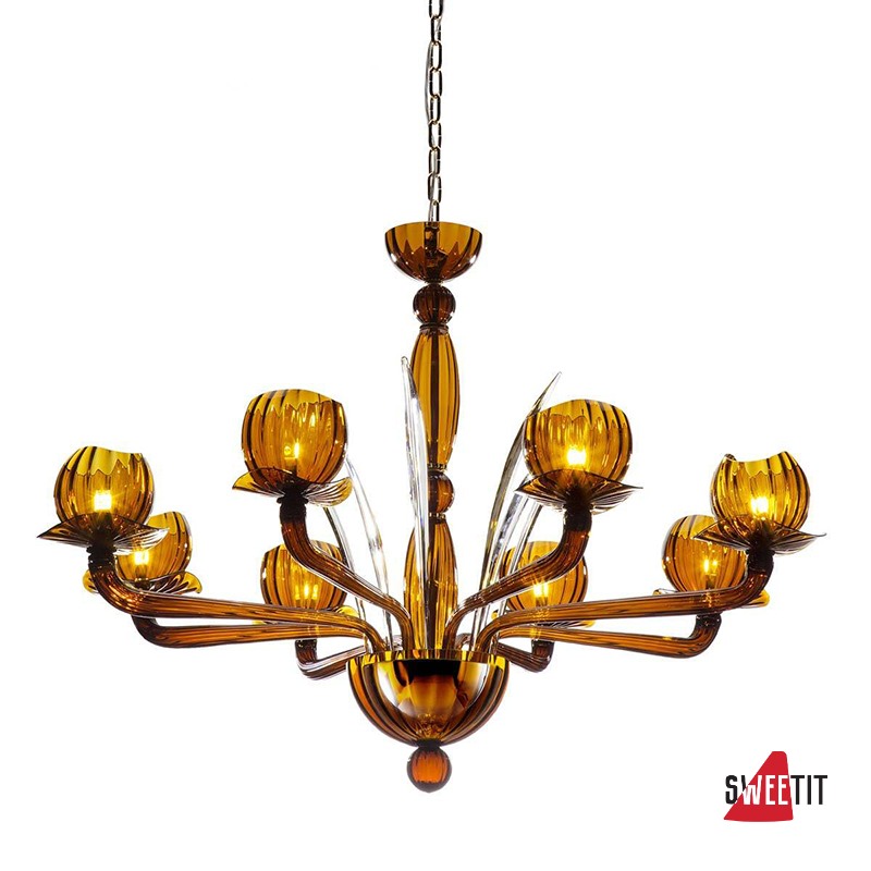 Люстра IDL Afrodite 558/8 gold tobacco